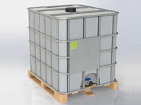 Rendering IBC pallet legno
